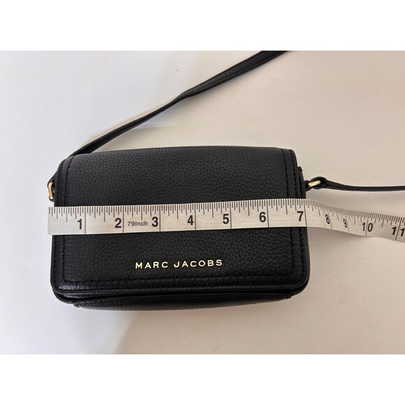Marc Jacobs Groove Mini Bag Black Gold Hardware Leather Crossbody H107L01FA21 - Picture 8 of 15